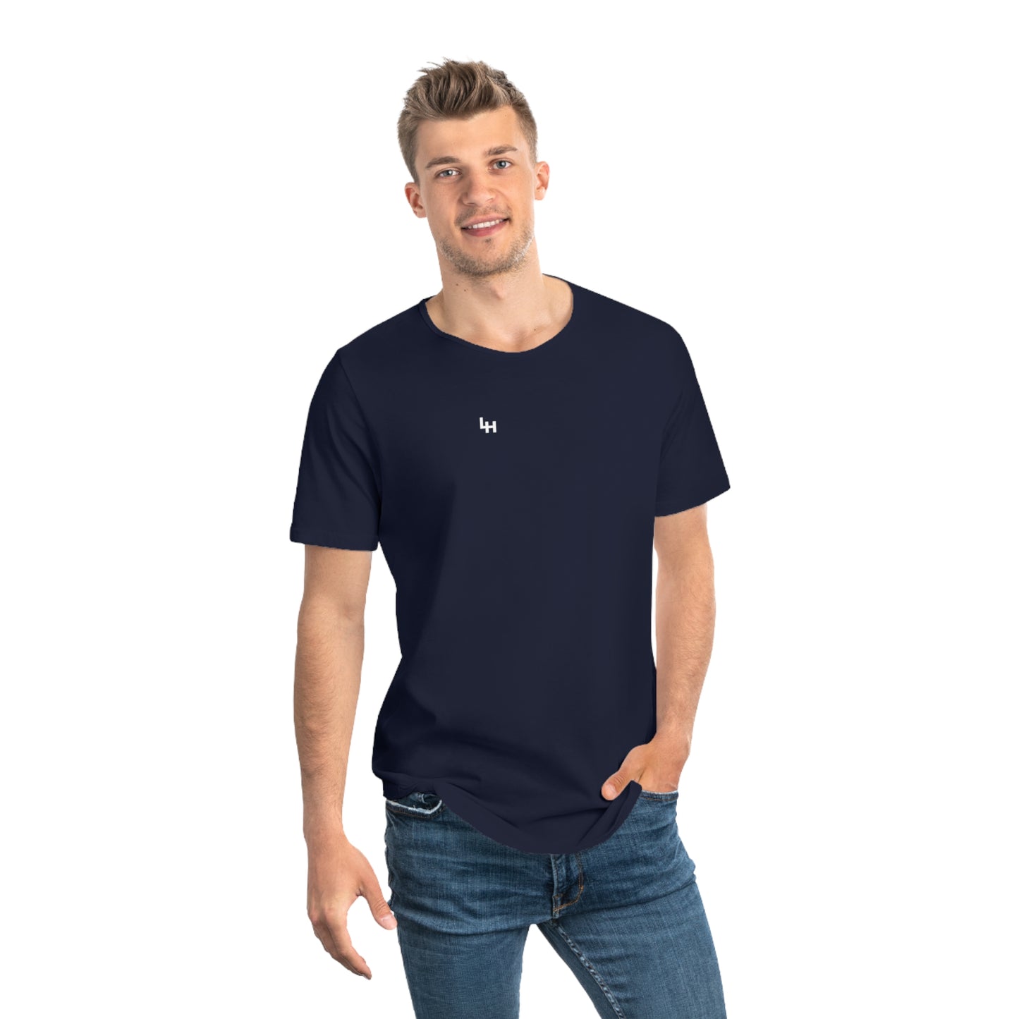 Men's Curved Hem Tee K.I.S.S. LH Emblem