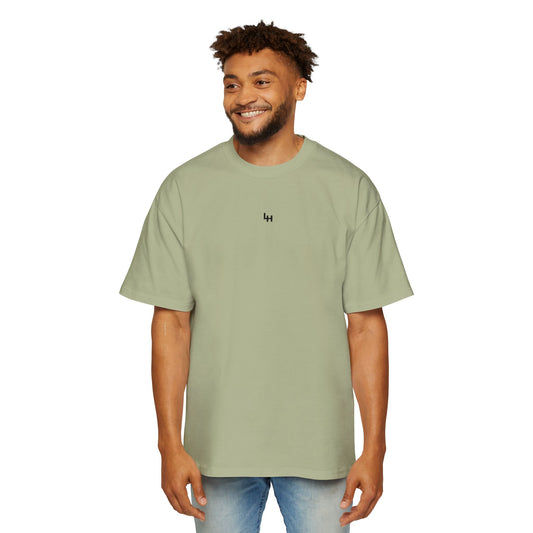Men's Oversized Tee Simple Emblem T-Shirt