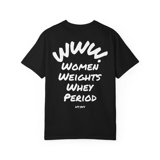 Women, Weights and Whey T-shirt