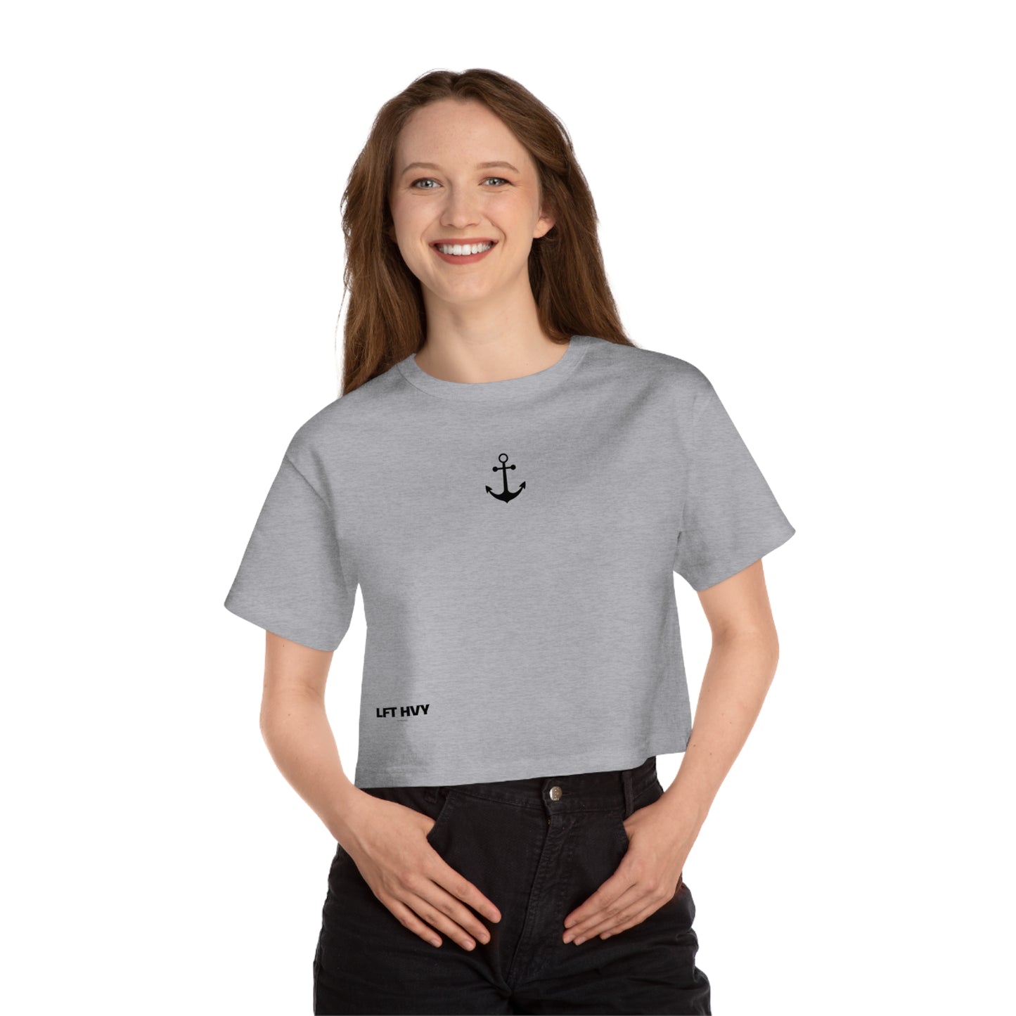 Lift Like a Girl - Cuss Like a Sailor - Cropped Tee