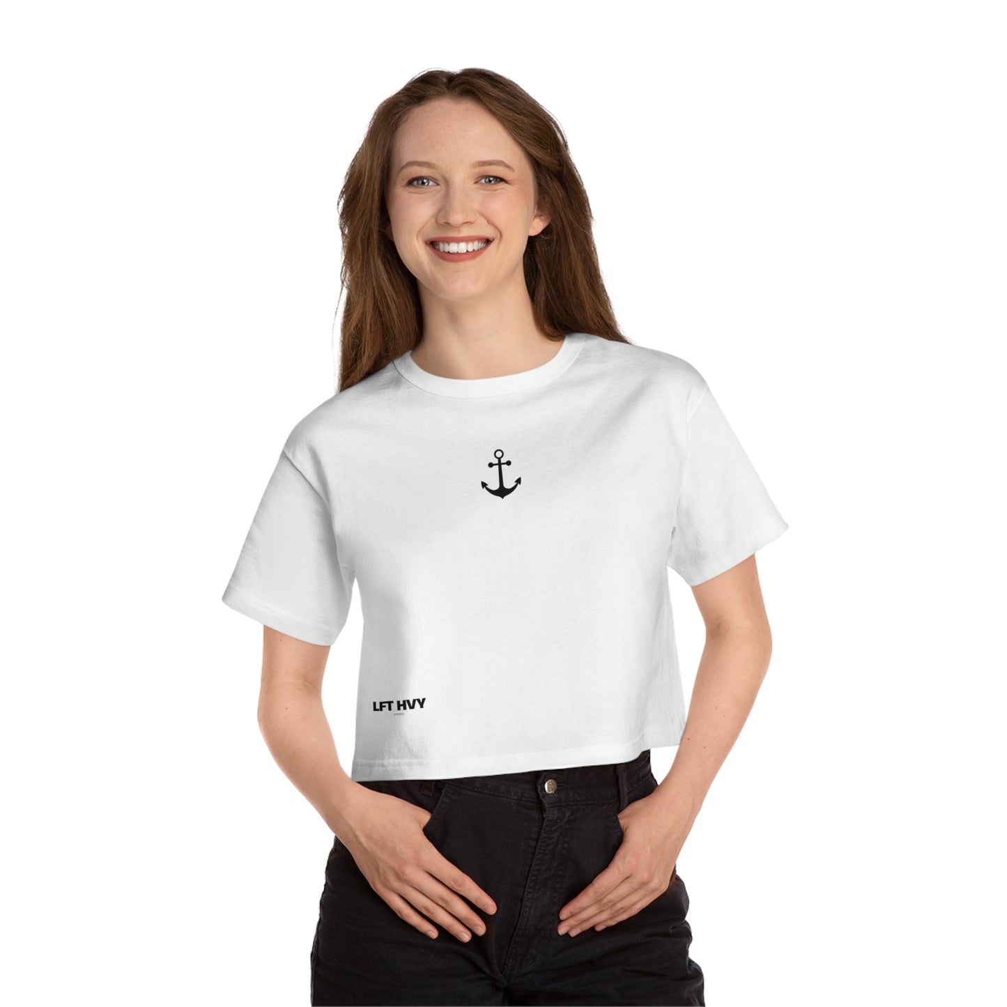 Lift Like a Girl - Cuss Like a Sailor - Cropped Tee