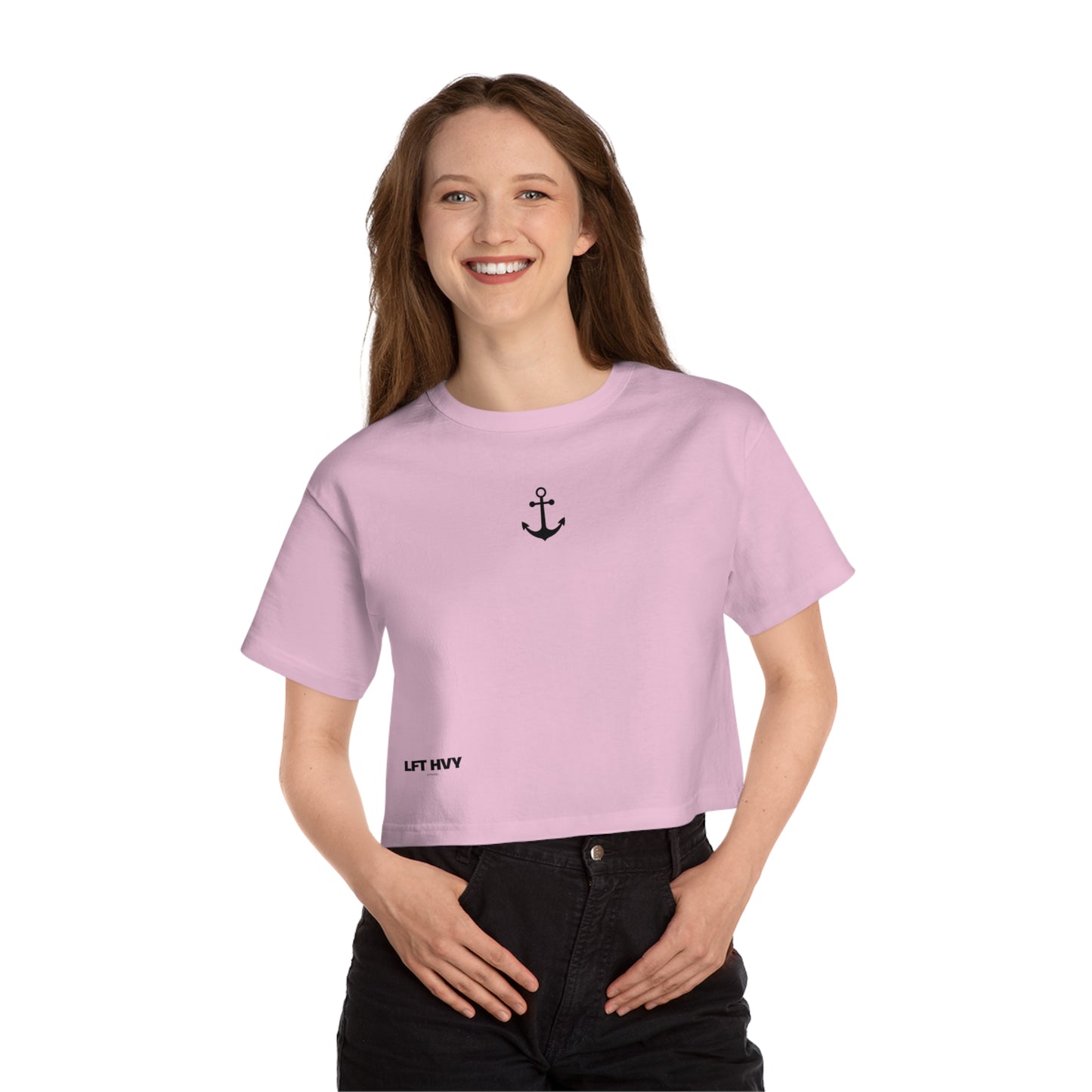 Lift Like a Girl - Cuss Like a Sailor - Cropped Tee