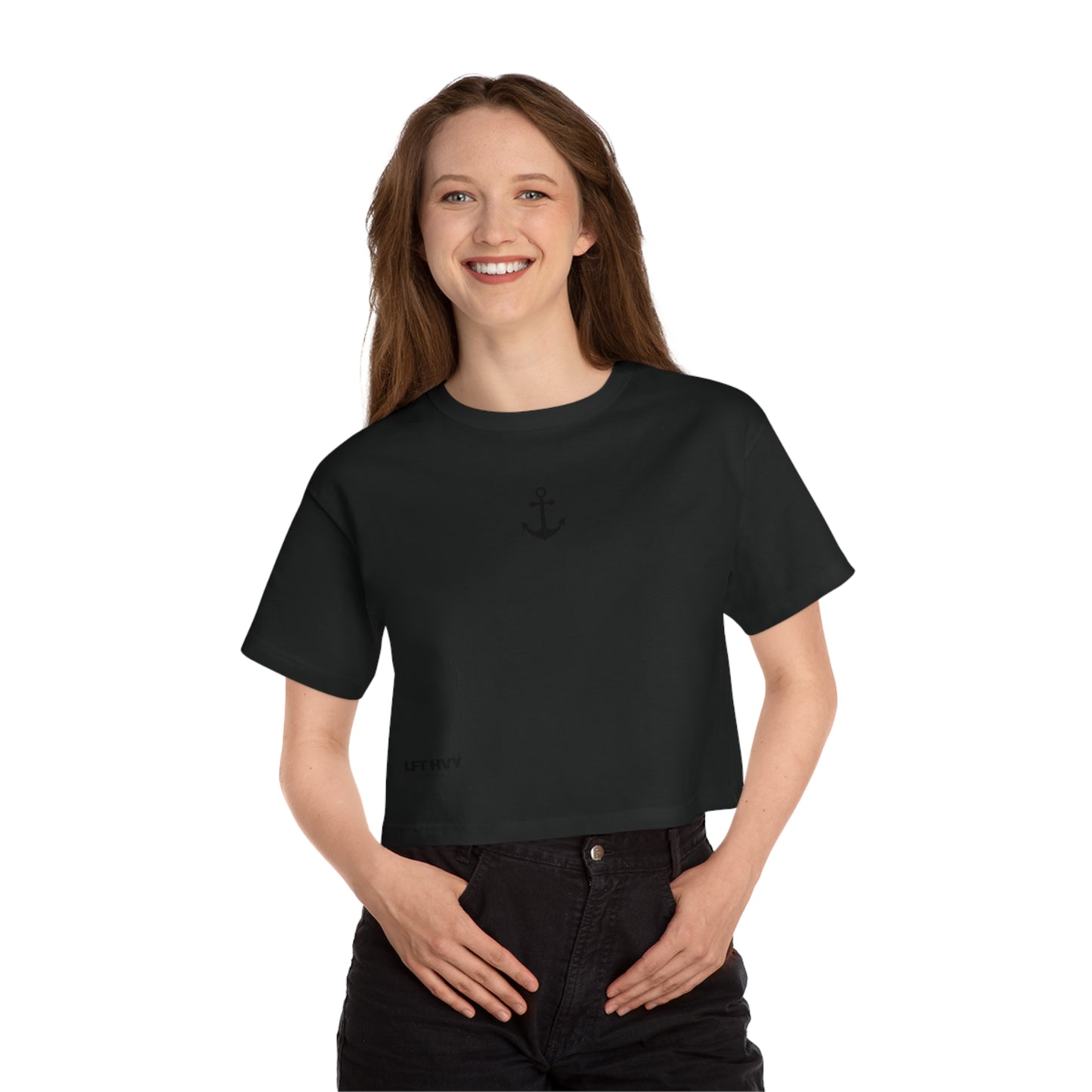Lift Like a Girl - Cuss Like a Sailor - Cropped Tee