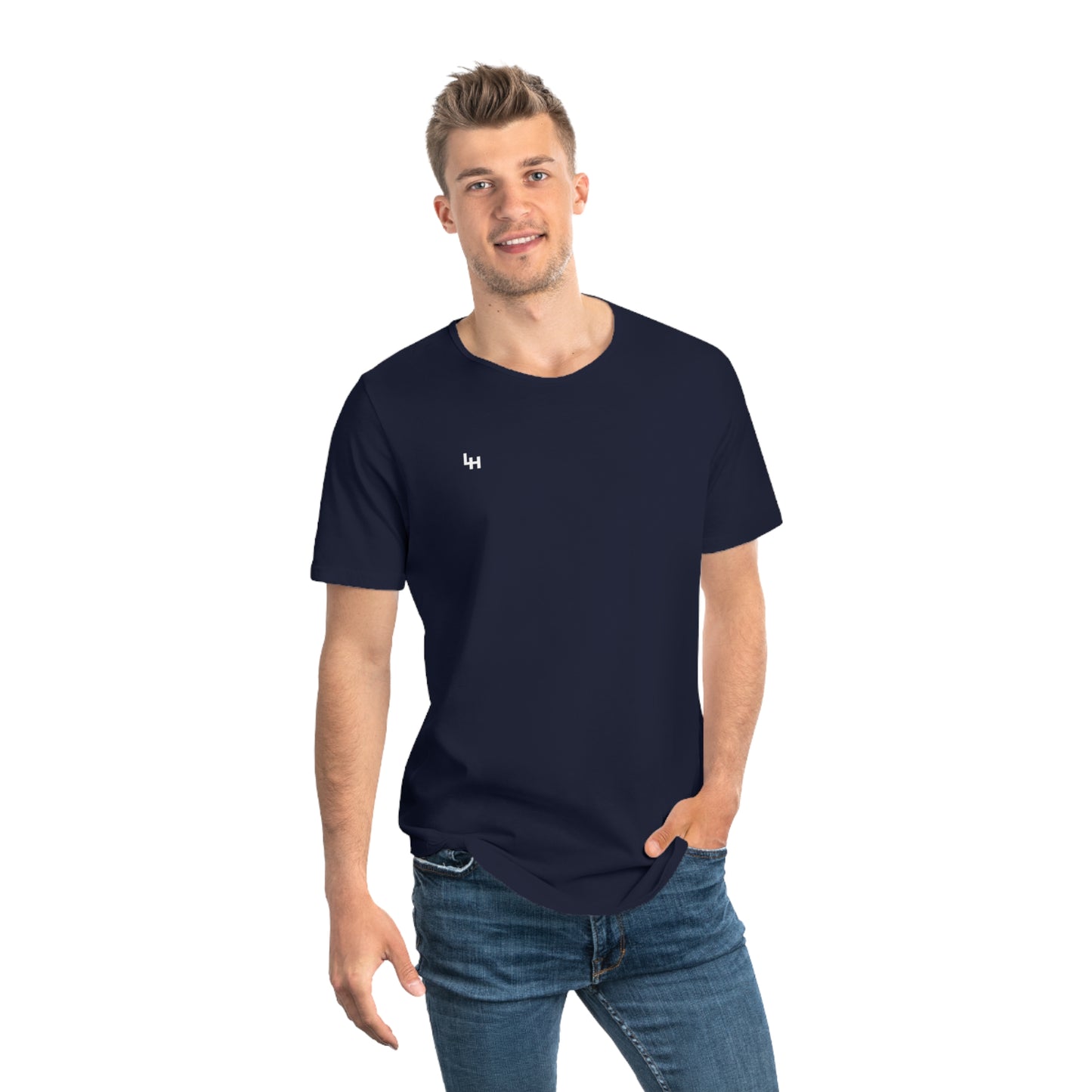 Men's Curved Hem Tee K.I.S.S. LH Emblem